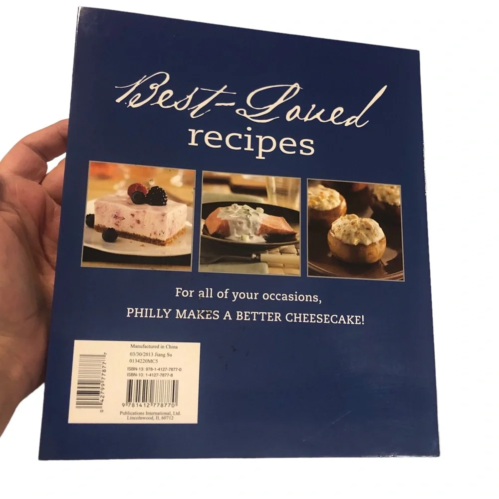 Philadelphia Cream Cheese Cookbook Soft Cover 255 Pgs Desserts Appetizer Dips